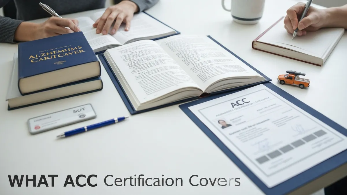 What Acc Certification Covers - ACC - Alzheimers Caregiver Certification certification study resource