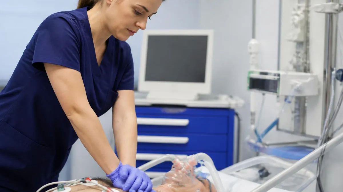 Cardiac Arrest, Bradycardia & Tachycardia Algorith - ACLS Advanced Cardiovascular Life Support Practice certification stud...