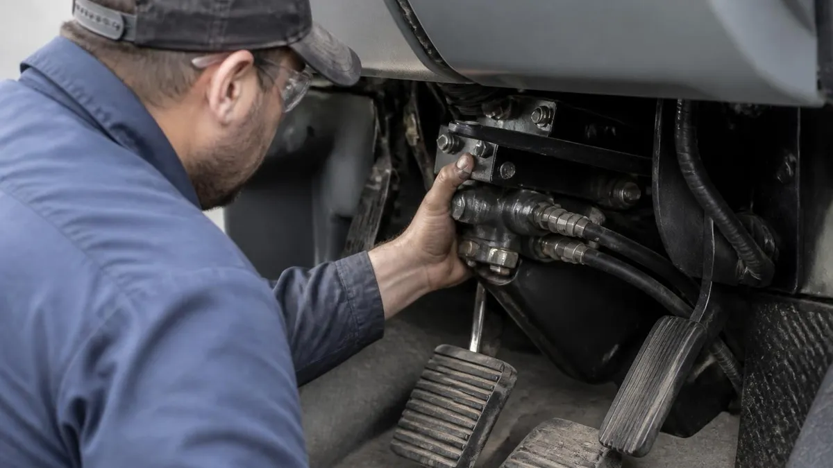 F-750 Air Brake Treadle Valve - Air Brake Test certification study resource