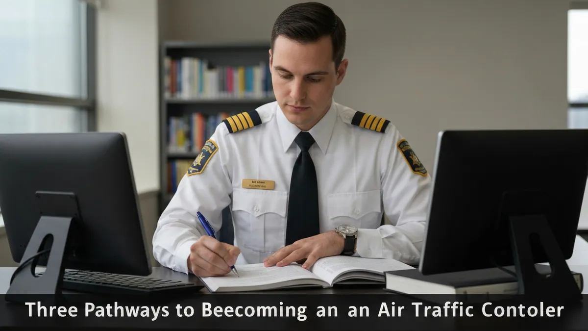 Three Pathways to Becoming an Air Traffic Controll - ATC - Air Traffic Controller certification study resource