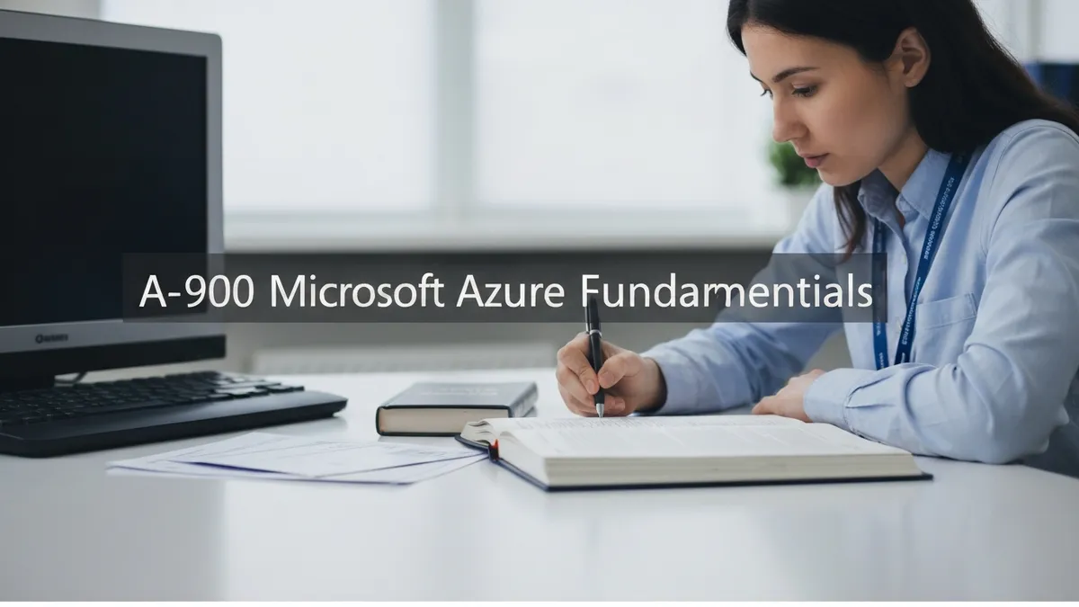 AZ-900 4-week study plan overview diagram