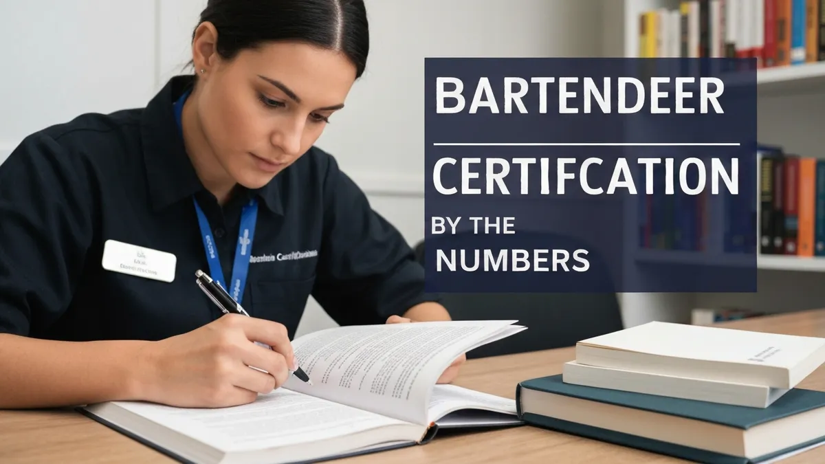 Bartending Books by the Numbers - Bartender Certification certification study resource