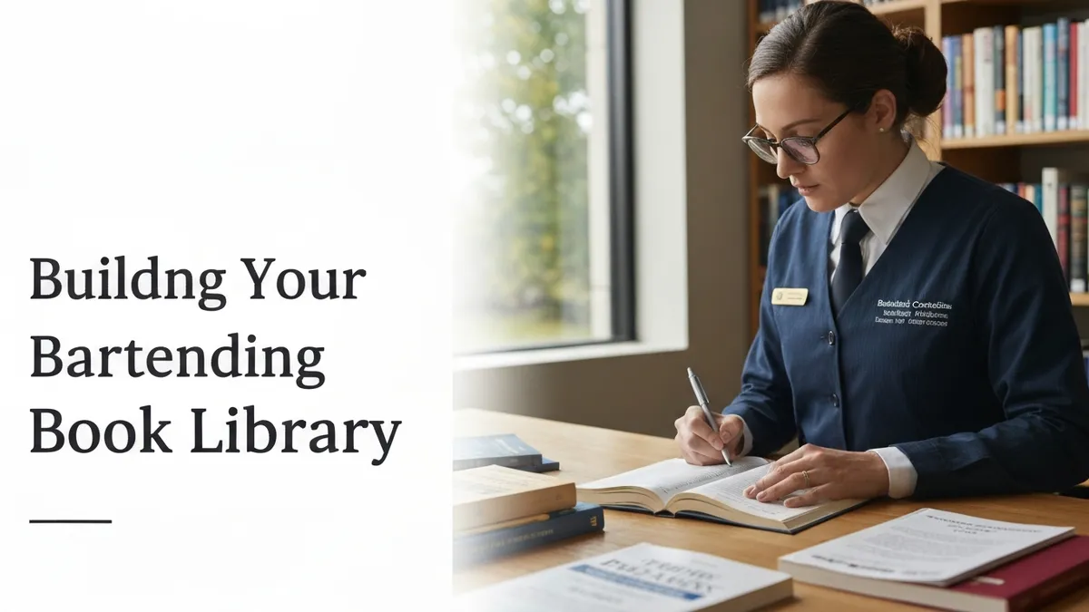 Building Your Bartending Book Library - Bartender Certification certification study resource