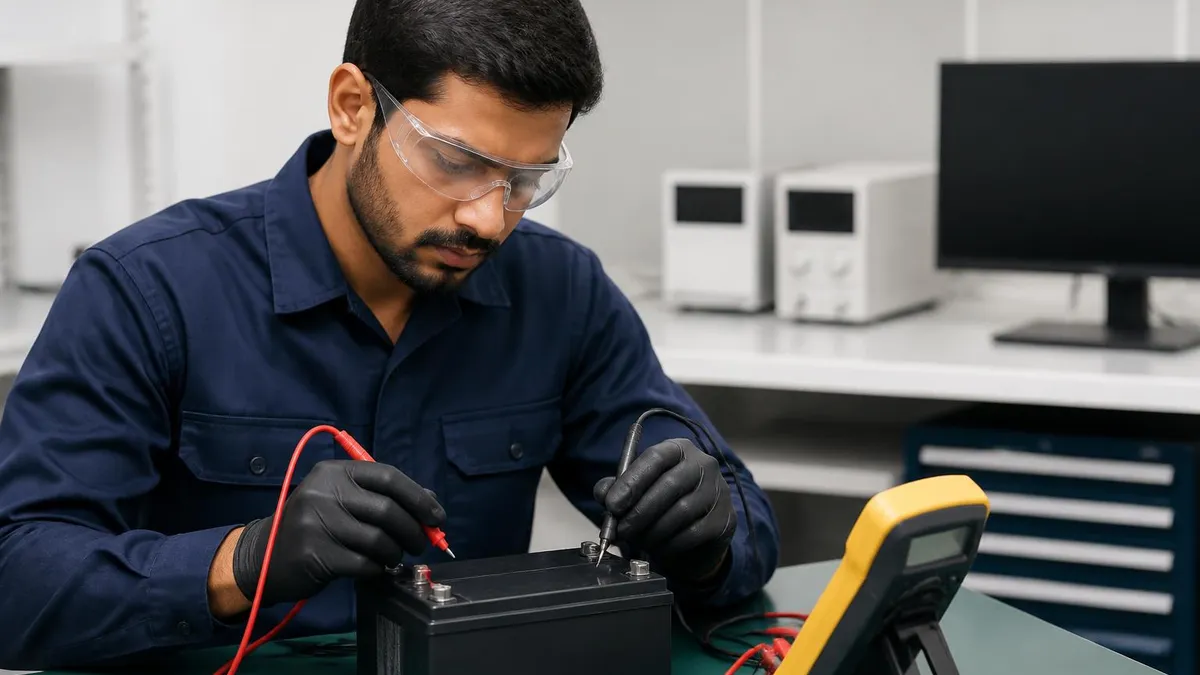 Battery Testing Step-by-step - BMV - Test certification study resource