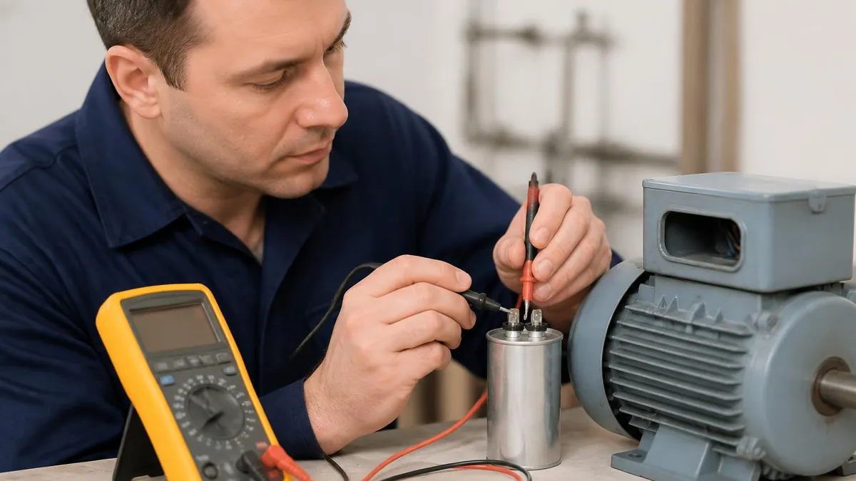 How to Test a Motor Capacitor with a Multimeter - BMV - Test certification study resource