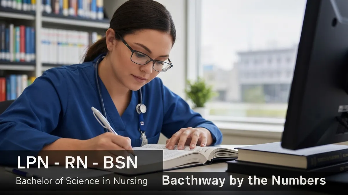 LPN RN Bsn Pathway by the Numbers - BSN - Degree Bachelor of Science in Nursing certification study resource