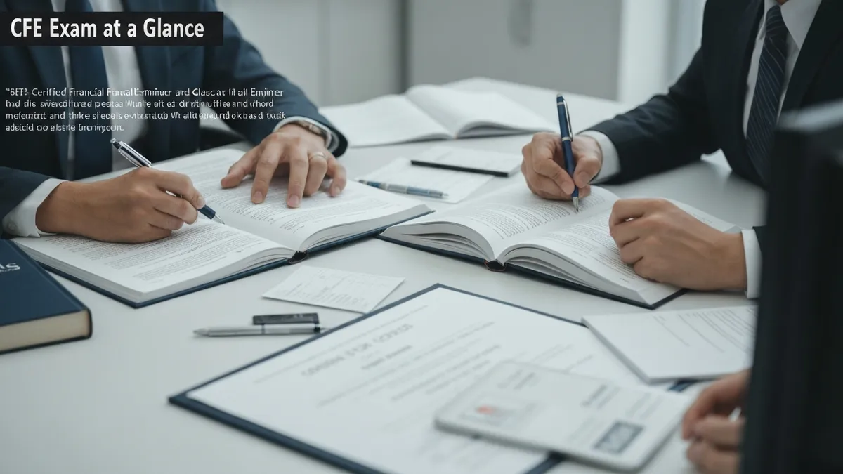 Cfe Exam at a Glance - CFE - Certified Financial Examiner certification study resource
