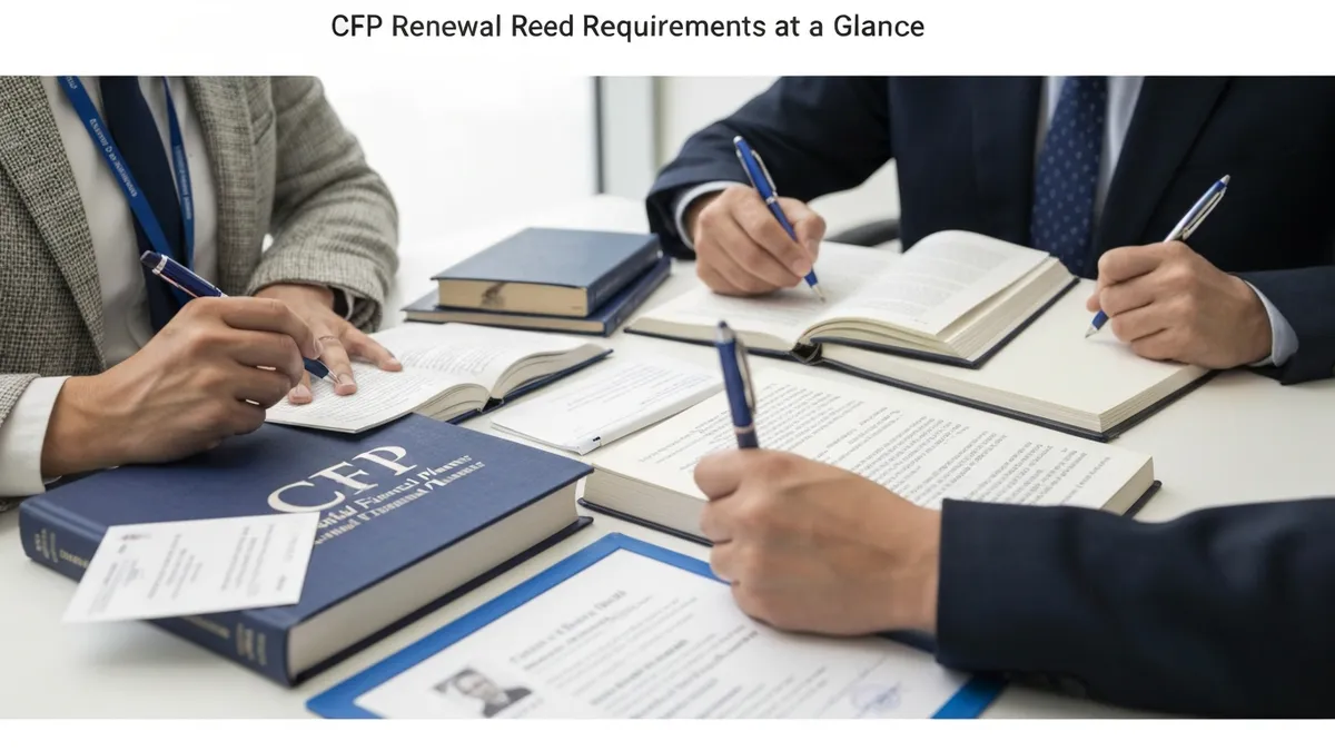 Cfp Renewal Requirements at a Glance - CFP - Certified Financial Planner certification study resource
