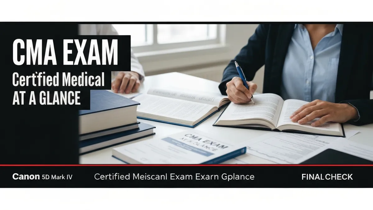 Cma Exam at a Glance - Certified Medical Assistant Exam certification study resource