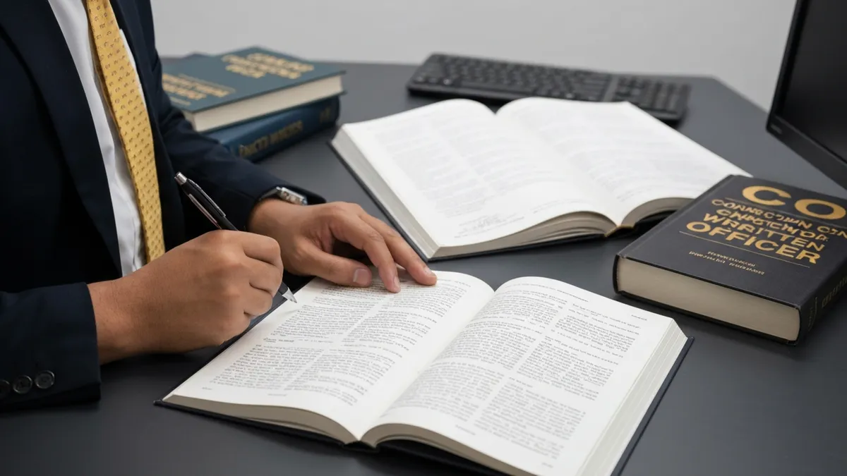Colorado CO correction officer studying for written exam with practice test materials and career advancement resources