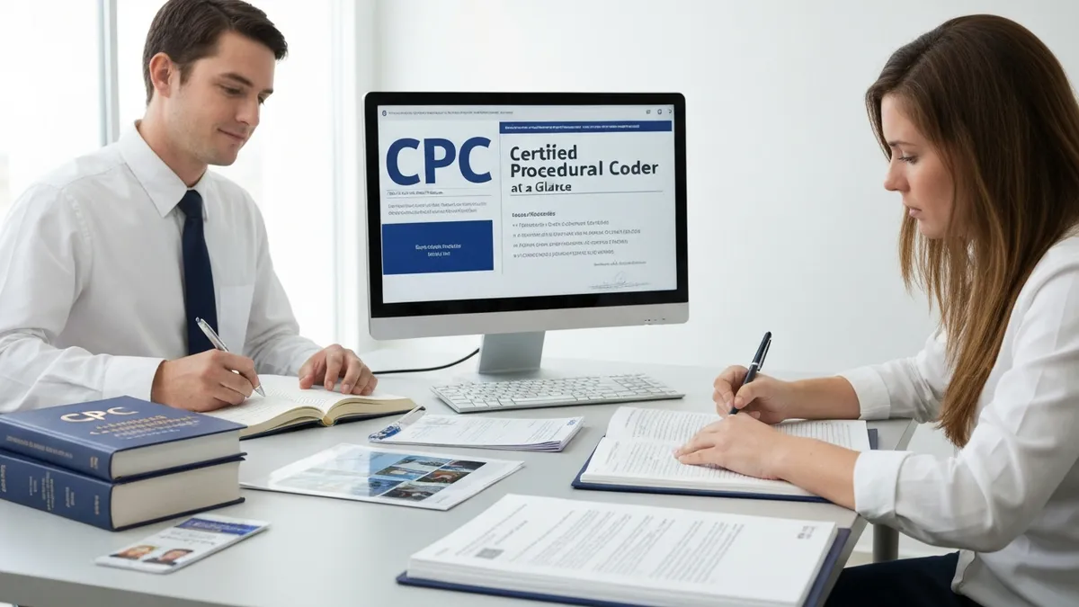 Cpc Exam Prep at a Glance - CPC - Certified Procedural Coder certification study resource
