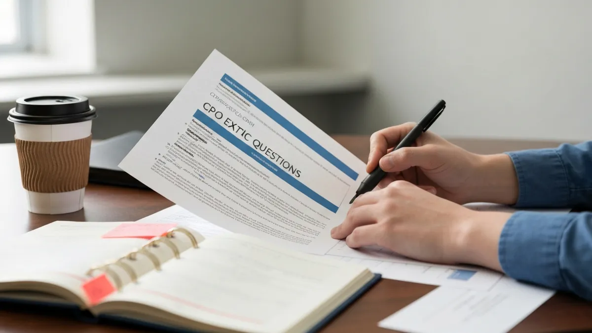 Cpo Exam Results - CPO Exam certification study resource
