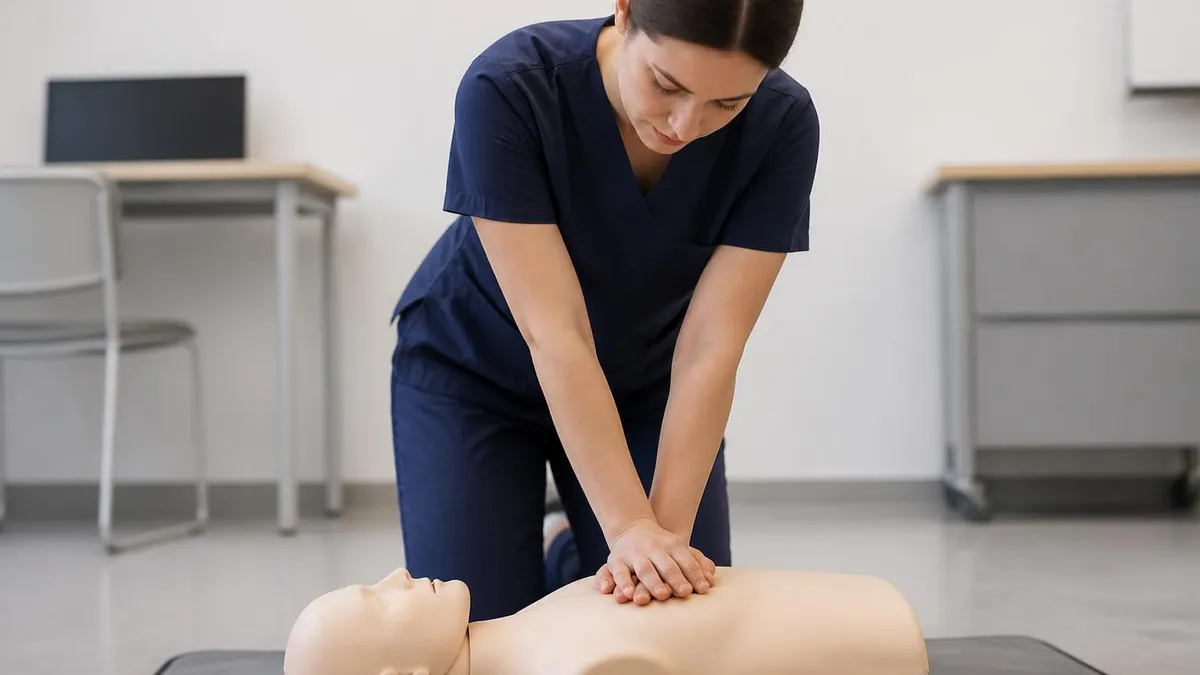 CPR Training - CPR Cardiopulmonary Resuscitation Practice certification study resource
