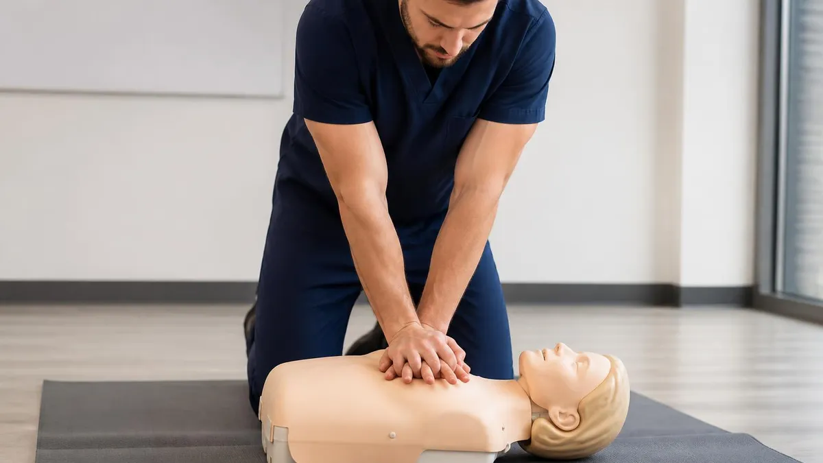 CPR Training - CPR Cardiopulmonary Resuscitation Practice certification study resource