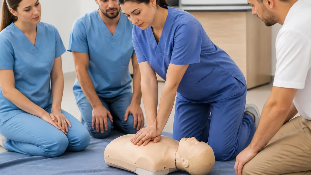 CPR Training - CPR Cardiopulmonary Resuscitation Practice certification study resource