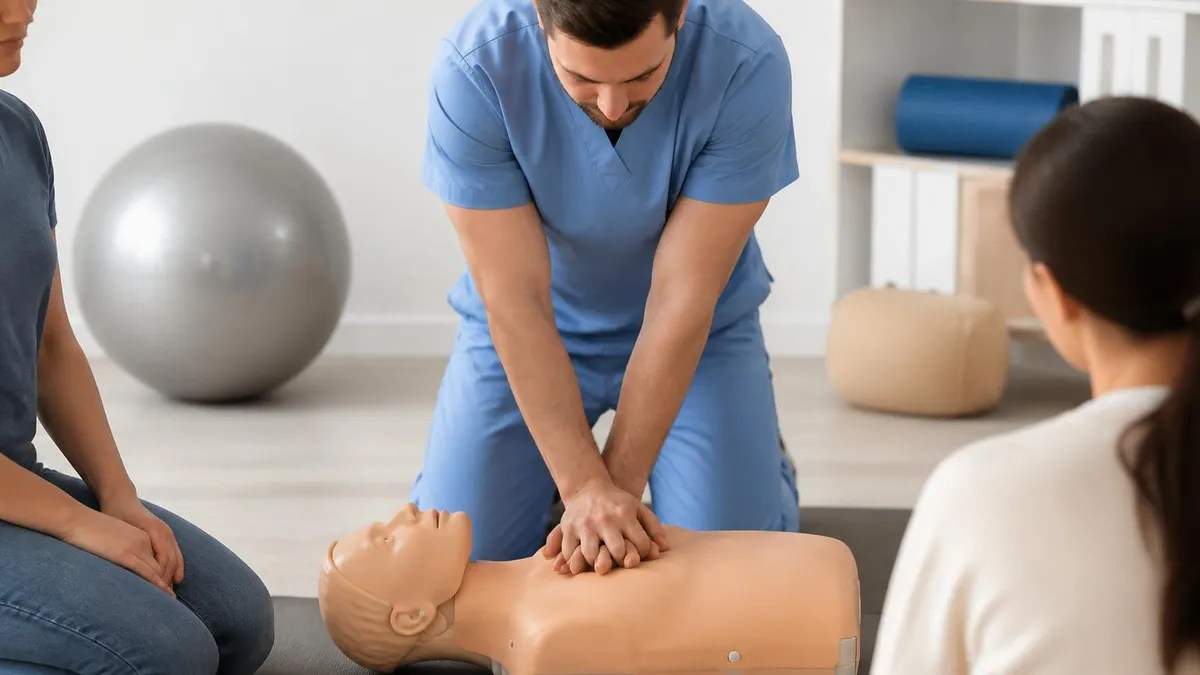 CPR Training - CPR Cardiopulmonary Resuscitation Practice certification study resource