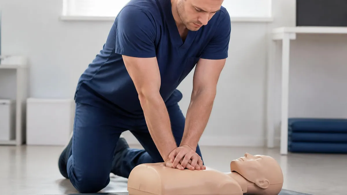 CPR Training - CPR Cardiopulmonary Resuscitation Practice certification study resource