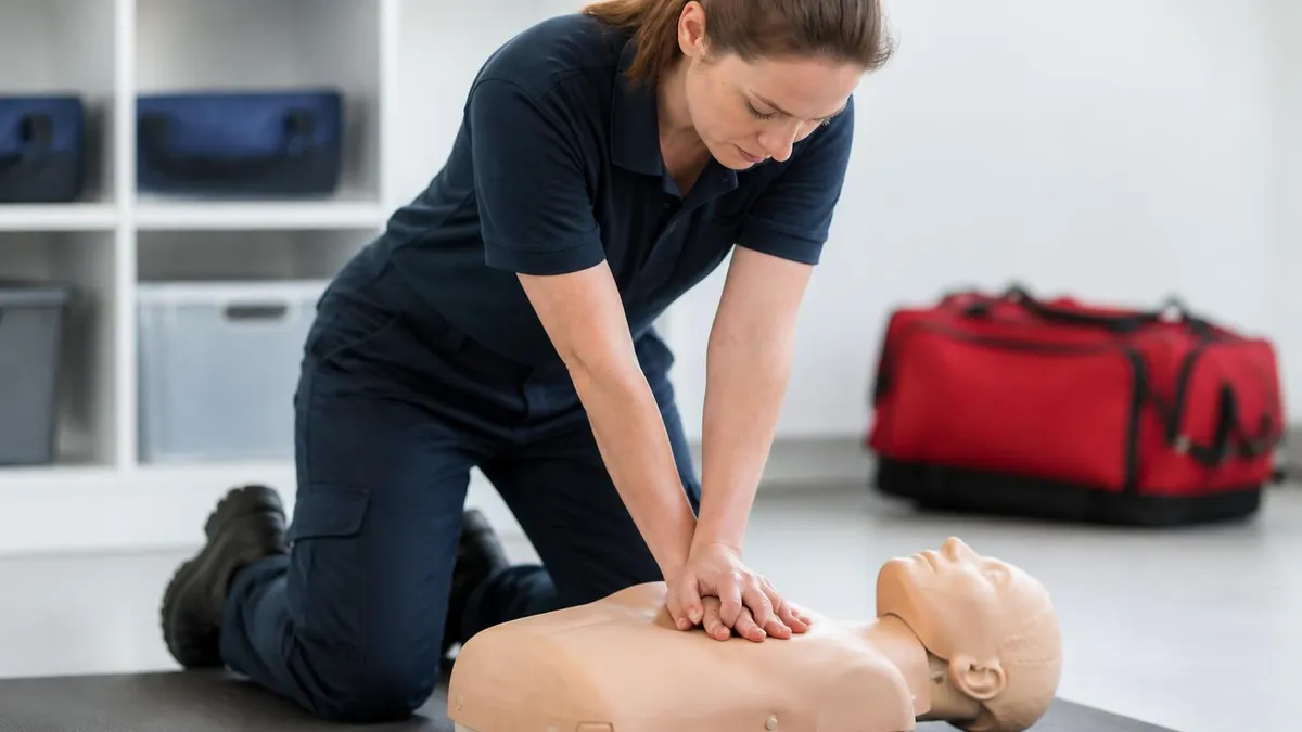 CPR Training - CPR Cardiopulmonary Resuscitation Practice certification study resource