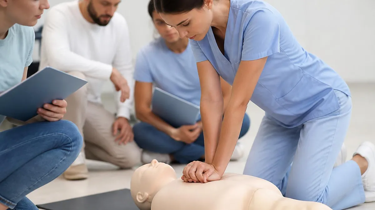 CPR Classes Near Me - CPR Cardiopulmonary Resuscitation Practice certification study resource