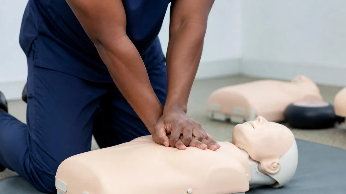CPR Training - CPR Cardiopulmonary Resuscitation Practice certification study resource