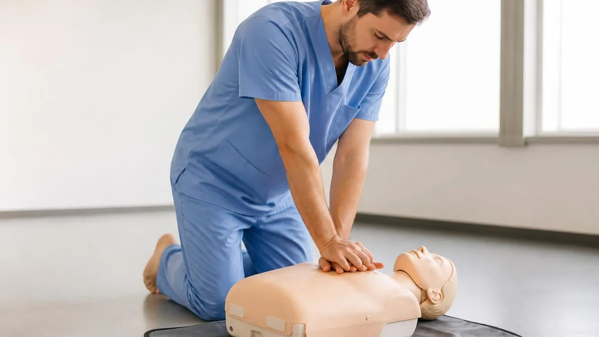 CPR Training - CPR Cardiopulmonary Resuscitation Practice certification study resource