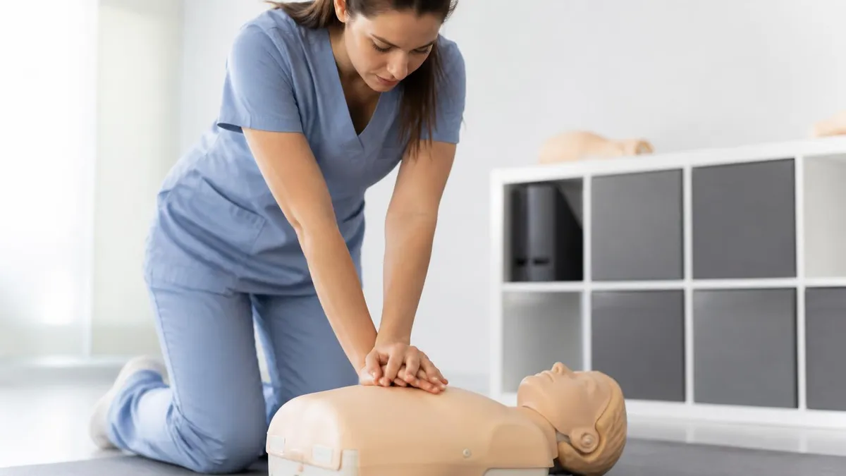 CPR Training - CPR Cardiopulmonary Resuscitation Practice certification study resource