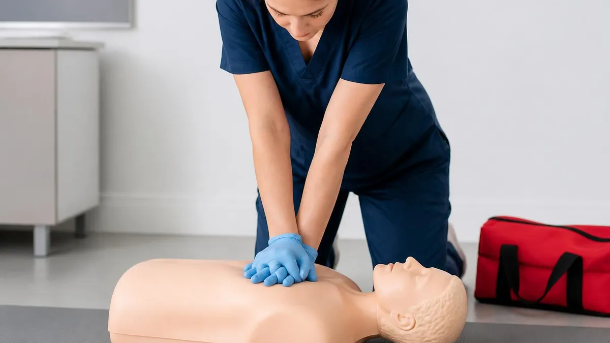 CPR Training - CPR Cardiopulmonary Resuscitation Practice certification study resource
