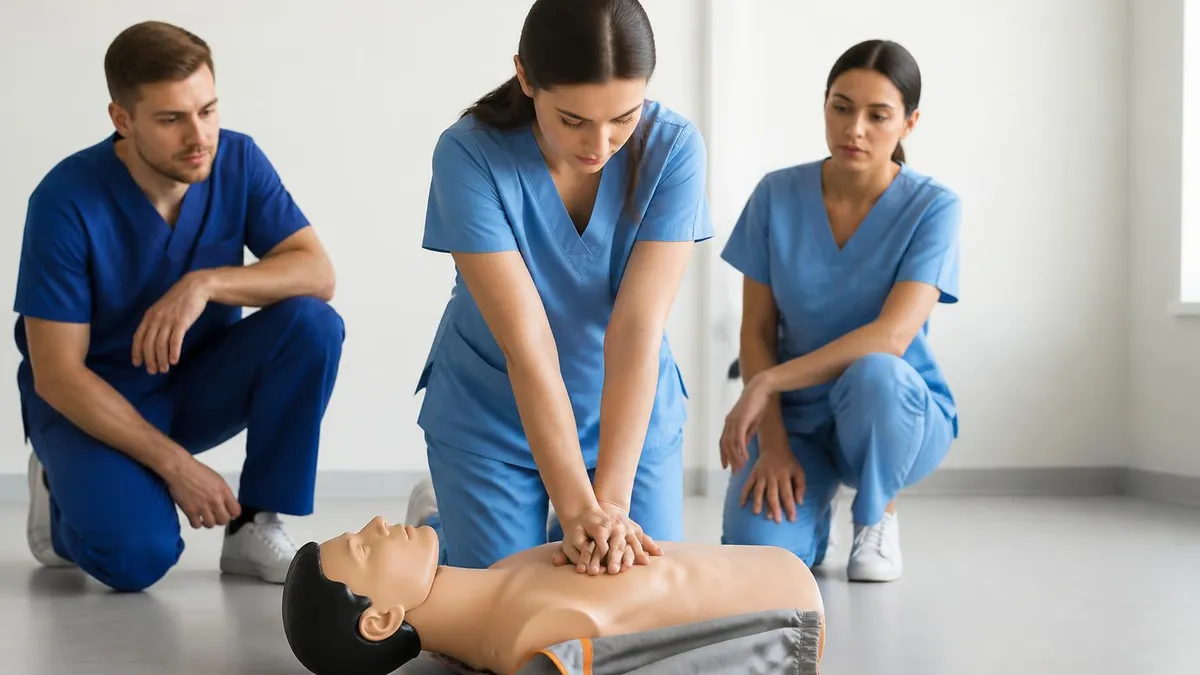 How to Perform CPR - CPR Cardiopulmonary Resuscitation Practice certification study resource