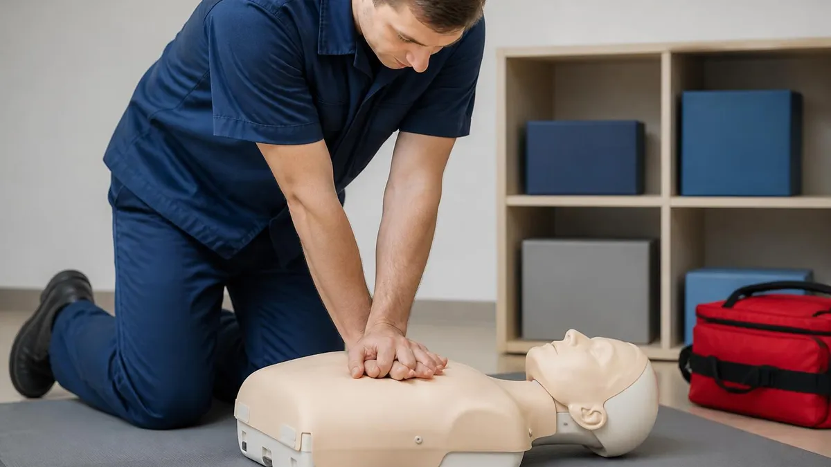 CPR Training - CPR Cardiopulmonary Resuscitation Practice certification study resource