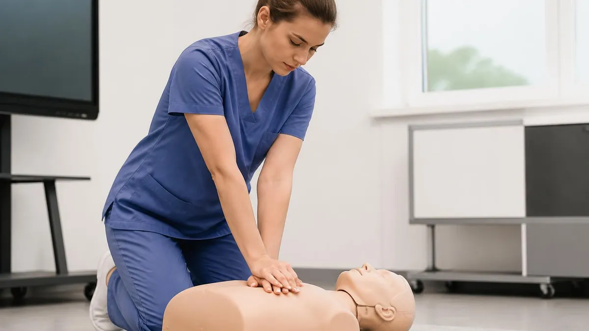 CPR Training - CPR Cardiopulmonary Resuscitation Practice certification study resource