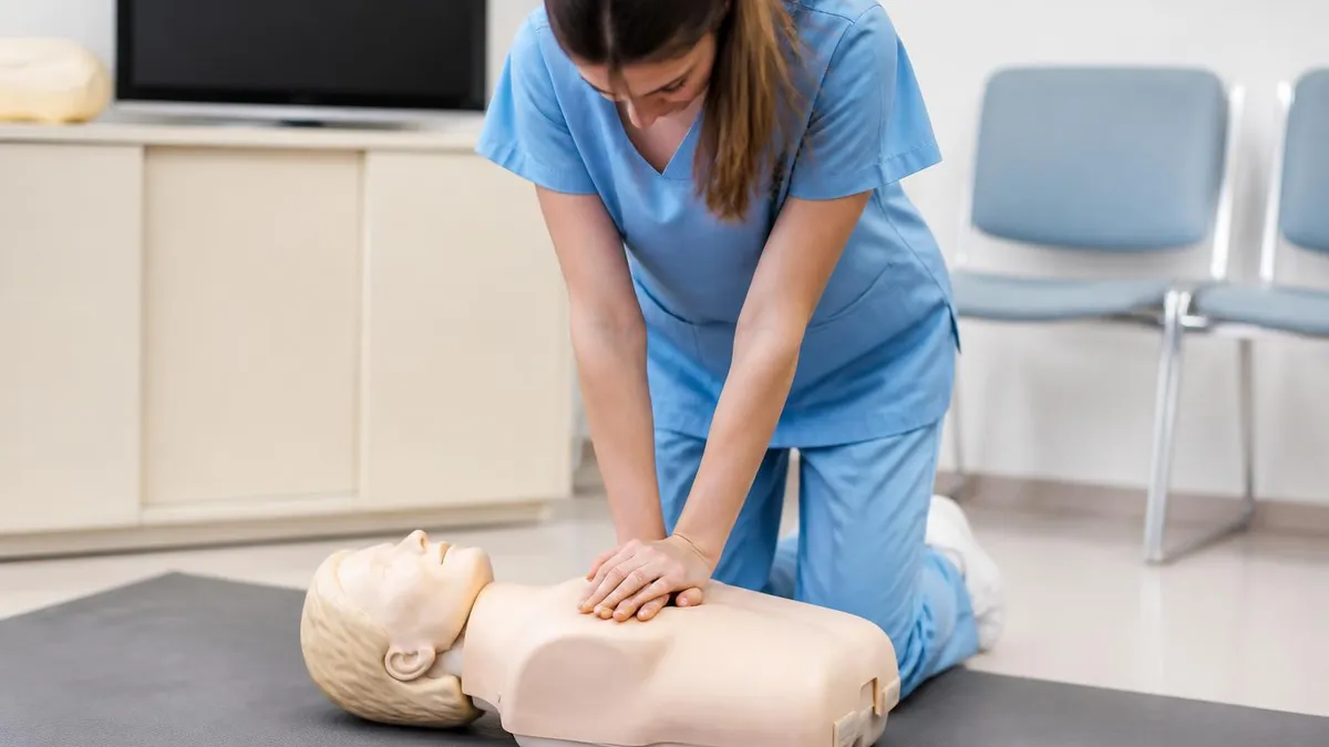 CPR Training - CPR Cardiopulmonary Resuscitation Practice certification study resource