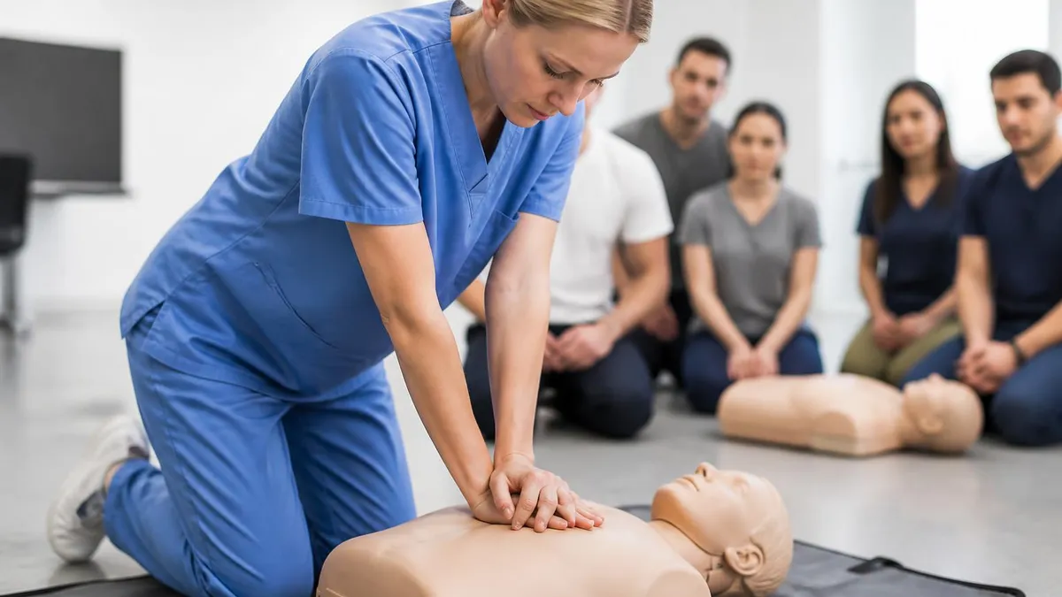 CPR Training - CPR Cardiopulmonary Resuscitation Practice certification study resource