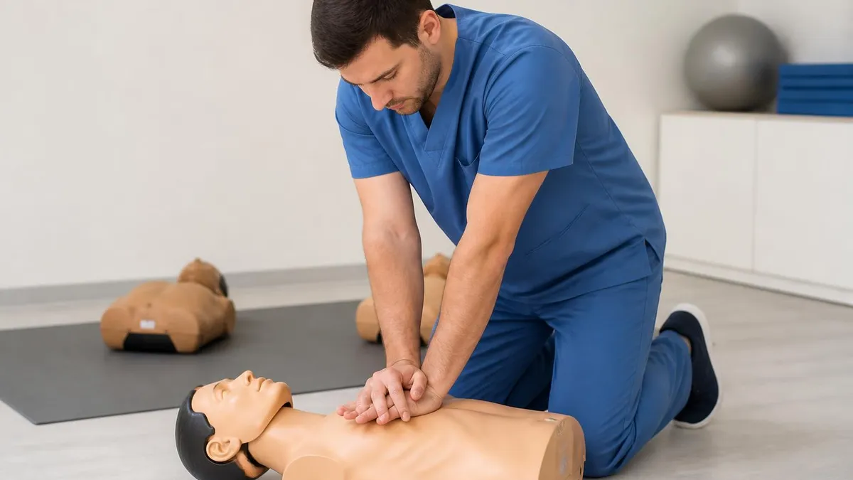CPR Training - CPR Cardiopulmonary Resuscitation Practice certification study resource