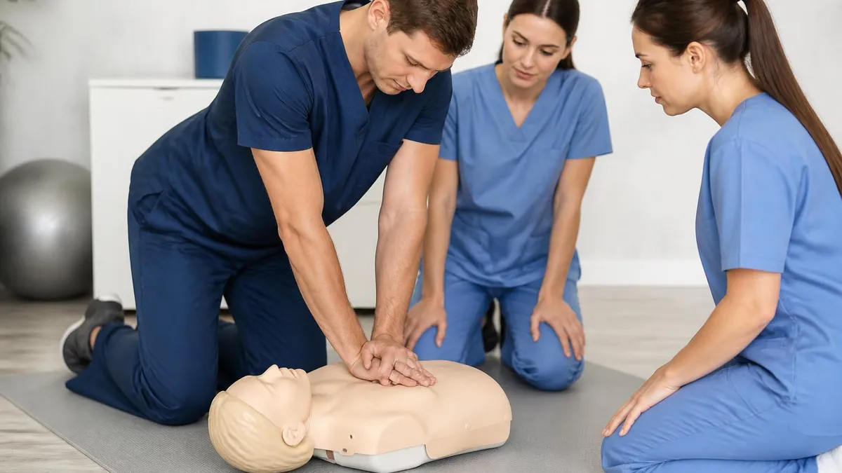 CPR Training - CPR Cardiopulmonary Resuscitation Practice certification study resource