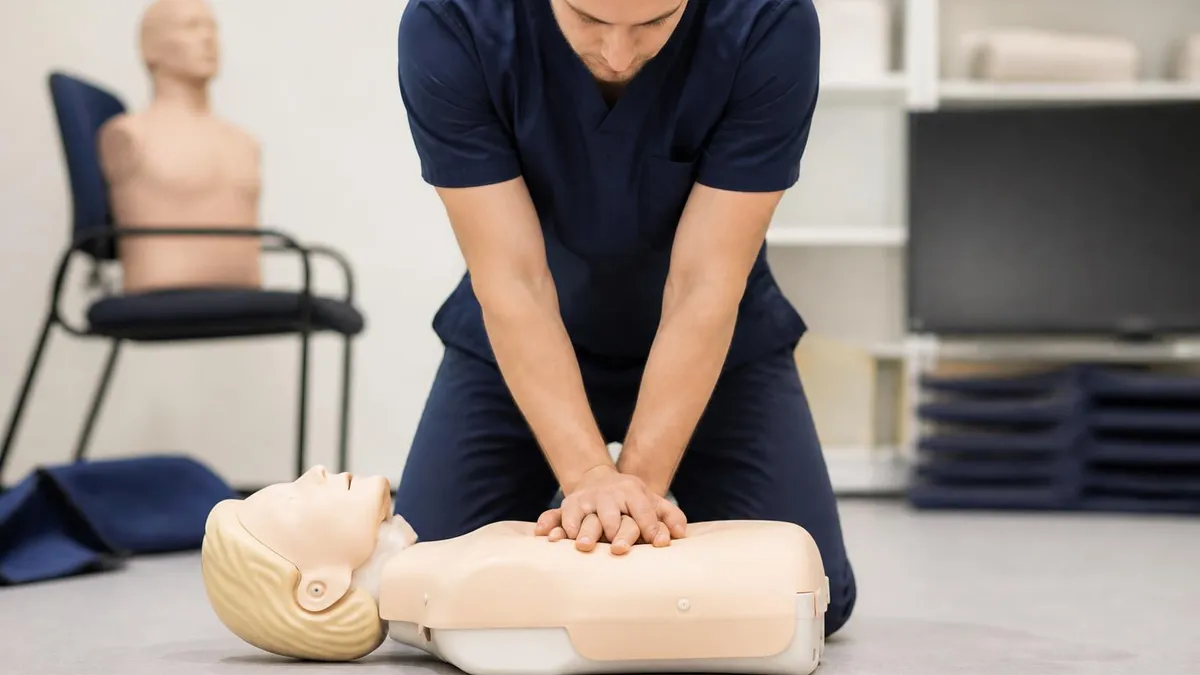 CPR Training - CPR Cardiopulmonary Resuscitation Practice certification study resource