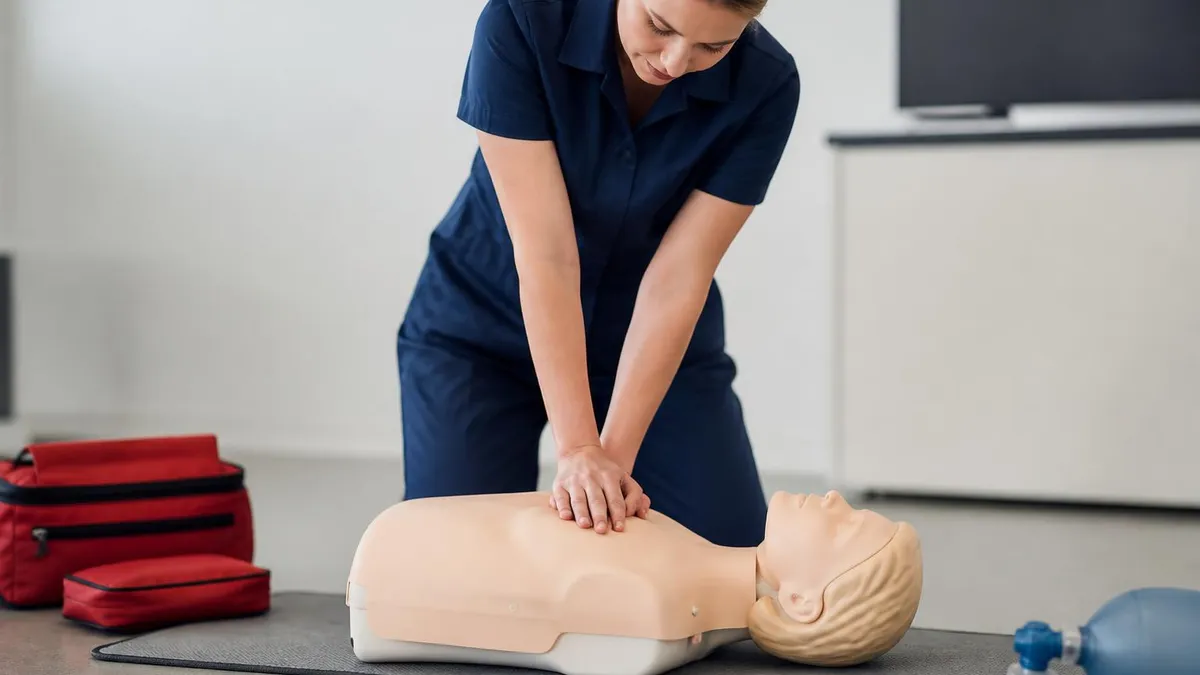 CPR Training - CPR Cardiopulmonary Resuscitation Practice certification study resource