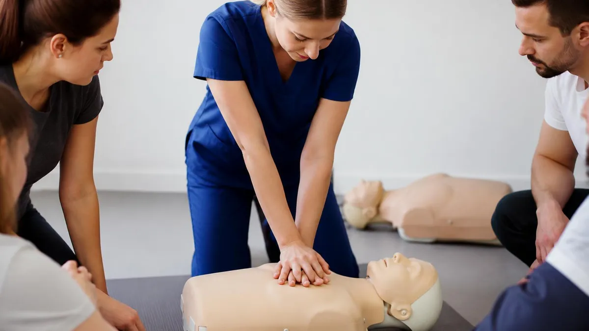CPR Classes Near Me - CPR Cardiopulmonary Resuscitation Practice certification study resource