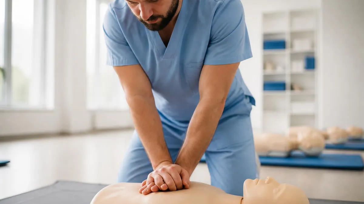 CPR Training - CPR Cardiopulmonary Resuscitation Practice certification study resource