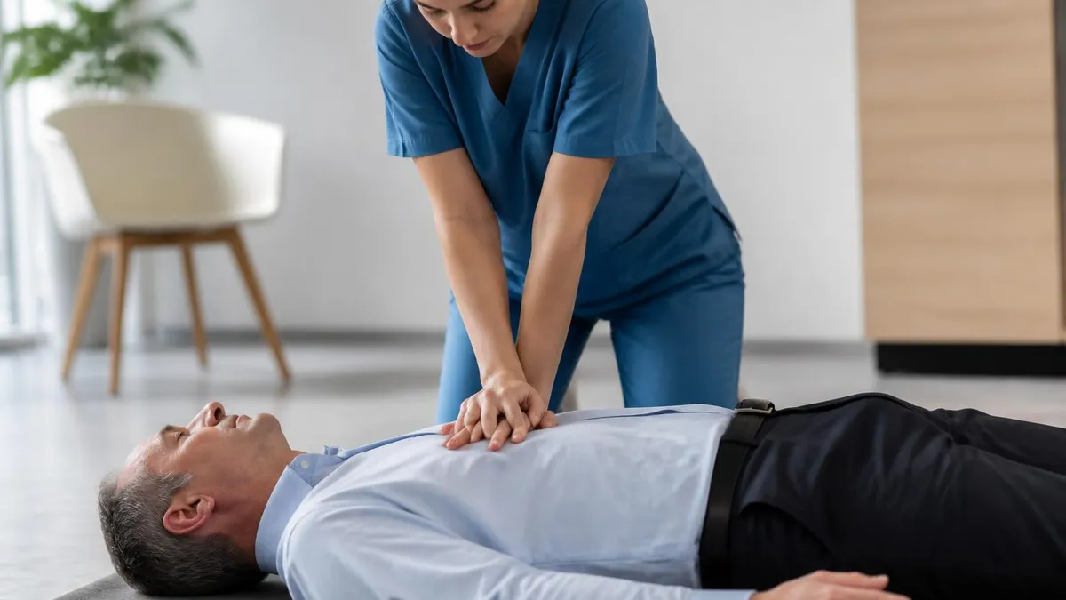 The First 60 Seconds: a Step-by-step Response - CPR - Cardiopulmonary Resuscitation certification study resource
