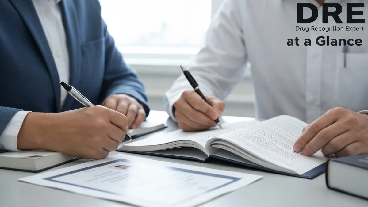 Dre Certification at a Glance - DRE - Drug Recognition Expert Certification certification study resource