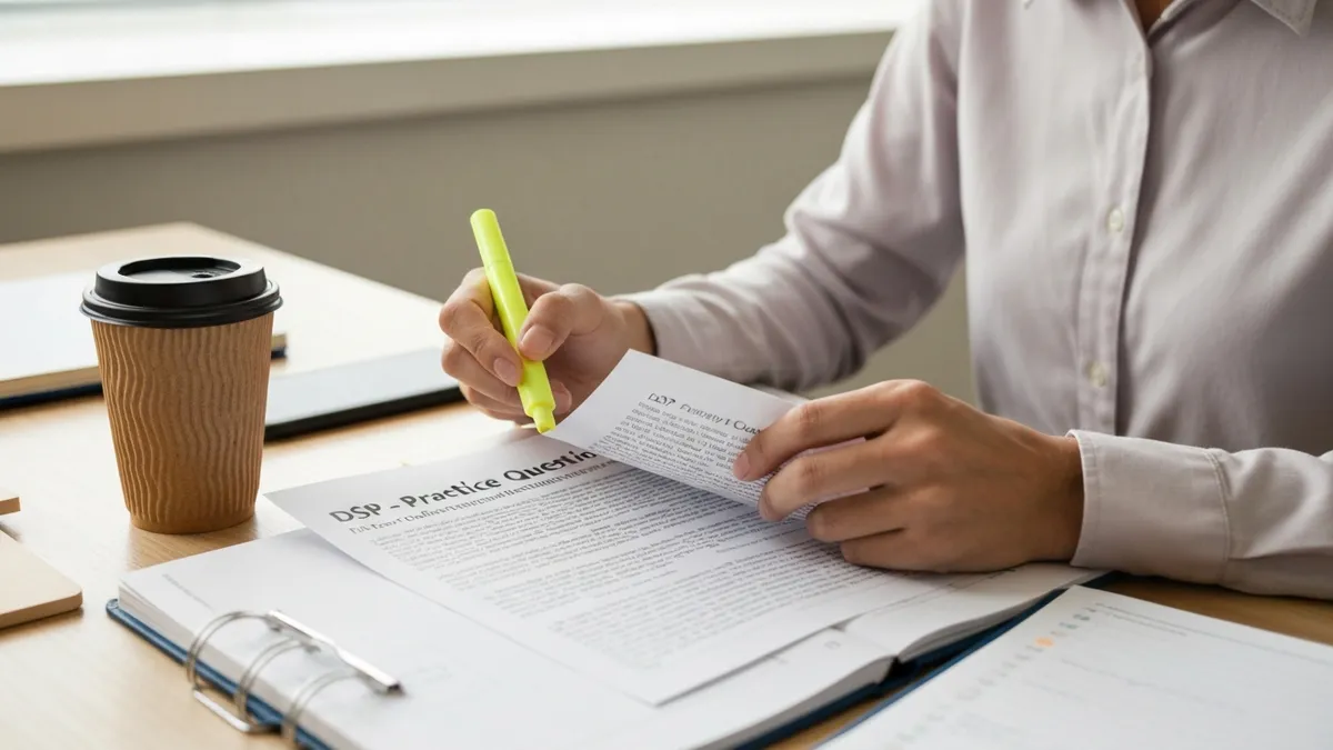 Dsp Challenge Test - DSP - Direct Support Professional Certification certification study resource