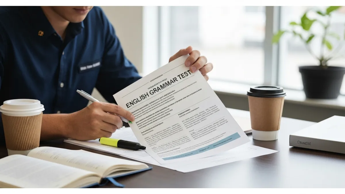 English Language Grammar Test - English Grammar Test certification study resource