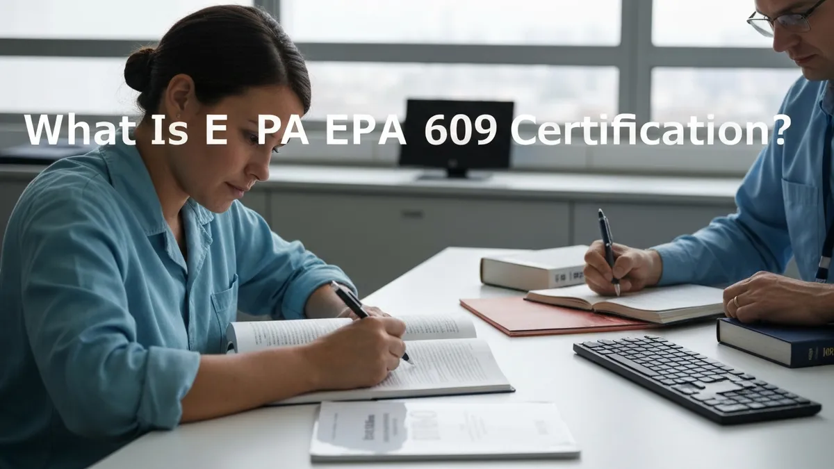 What is Epa 609 Certification? - EPA 609 - EPA Section 609 Refrigerant Certification certification study resource