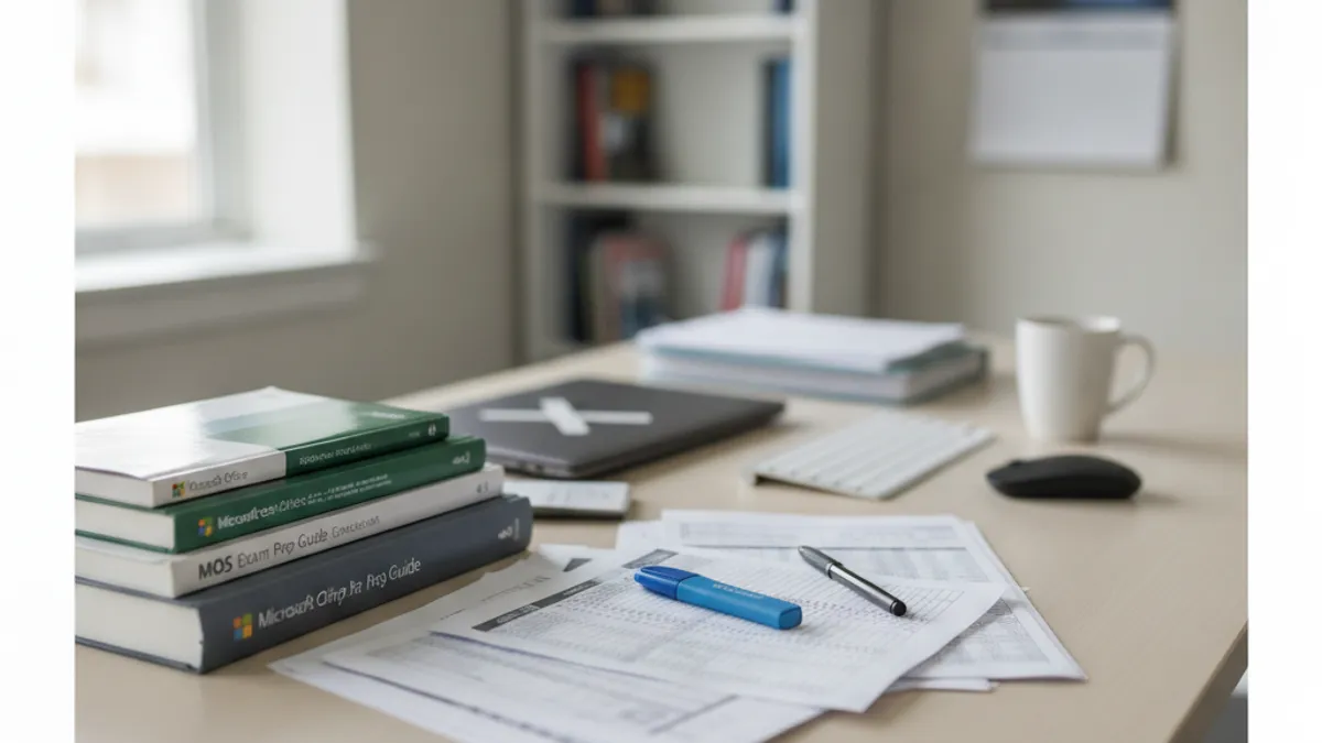Excel Spreadsheet - Microsoft Excel certification study resource