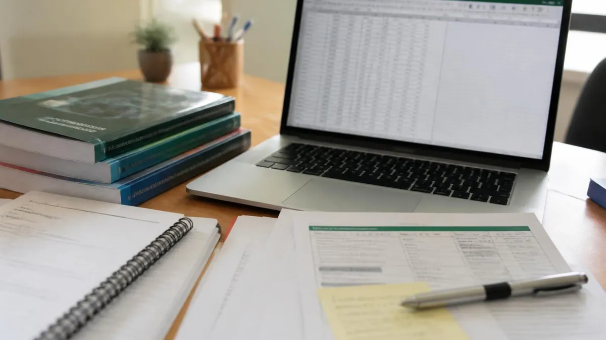 Excel Spreadsheet - Microsoft Excel certification study resource