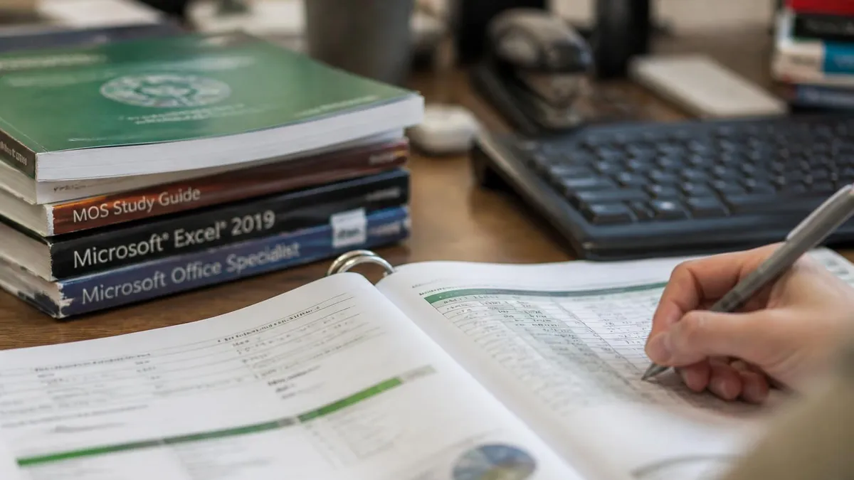 Excel Spreadsheet - Microsoft Excel certification study resource