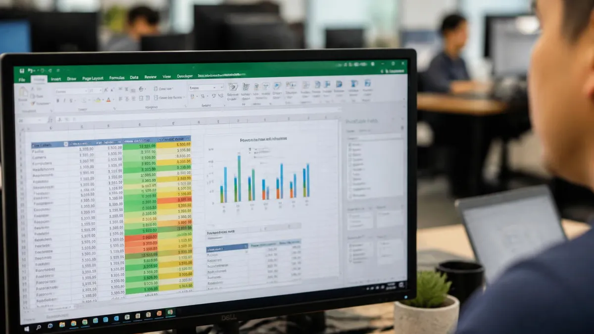 Stacked Bar Graph Excel - Microsoft Excel certification study resource