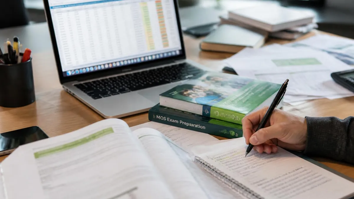Excel Spreadsheet - Microsoft Excel certification study resource