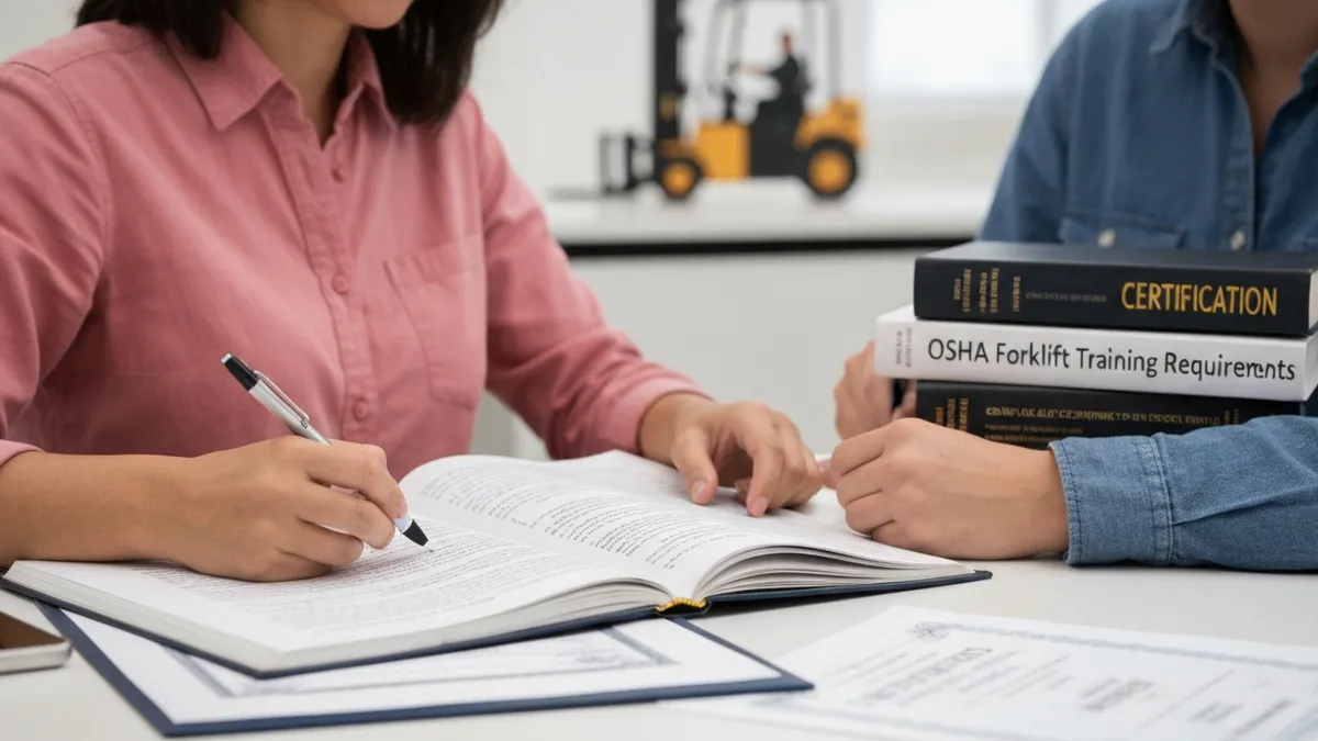 Osha Forklift Training Requirements - Forklift certification Certification certification study resource