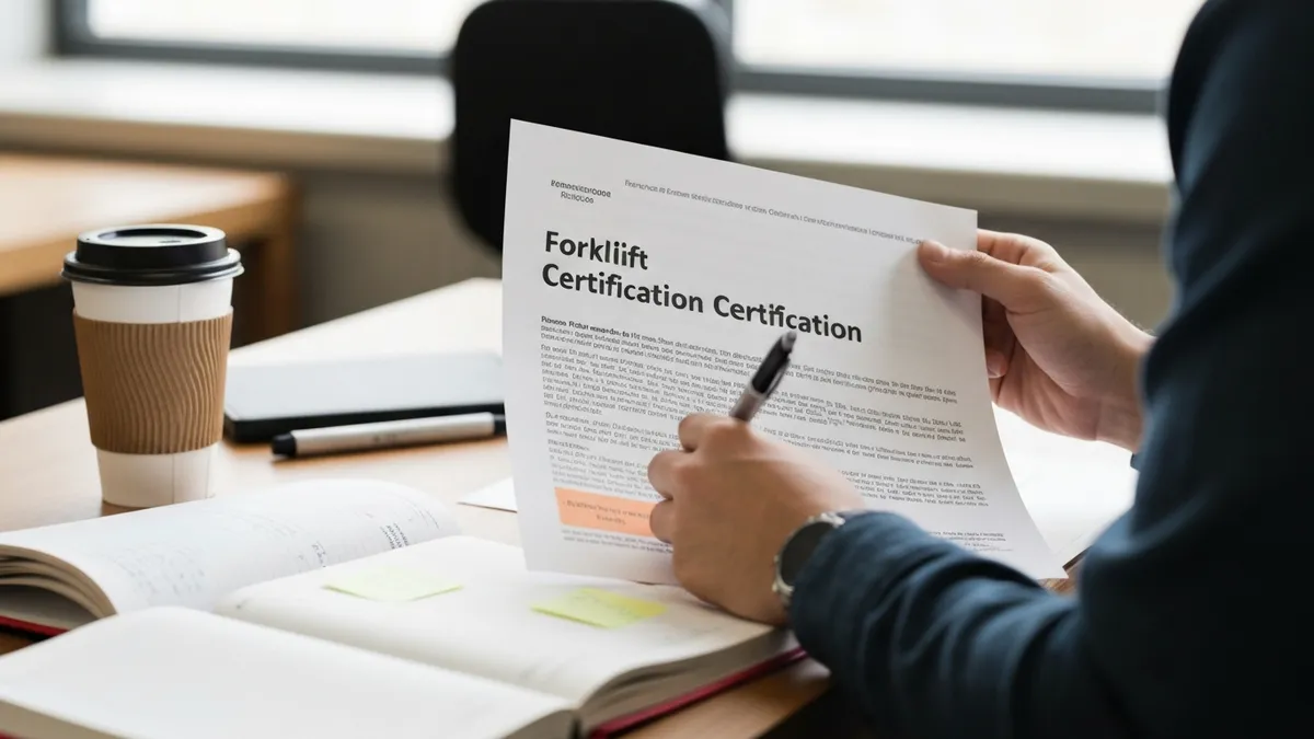Forklift Certification - Forklift certification Certification certification study resource